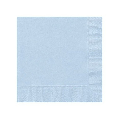 Luxury light blue napkin 33x33cm 100f