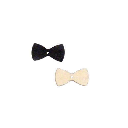 Wooden bow tie 3x1.6cm 20pcs - Siganos Pack