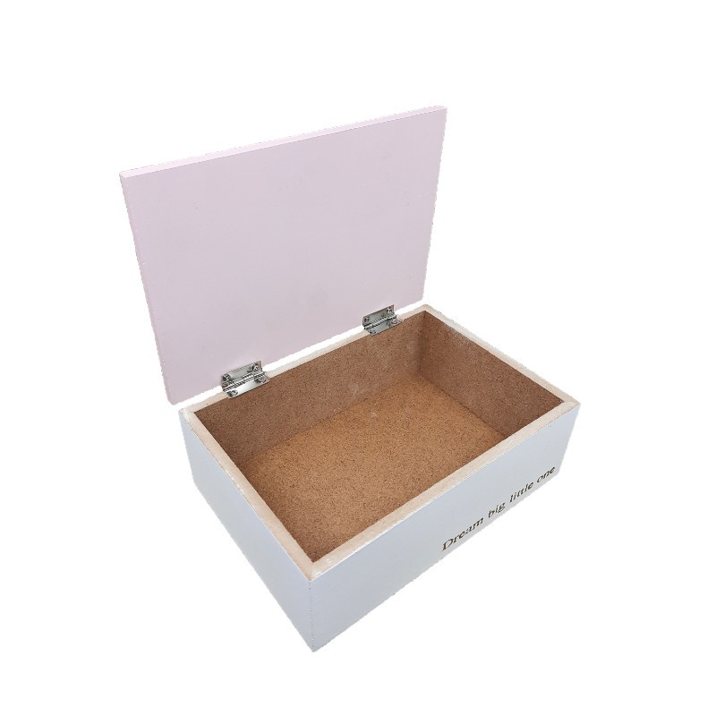 Ξύλινο κουτί διακόσμησης "ροζ κύκνος"