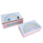 Rainbow wooden decoration box