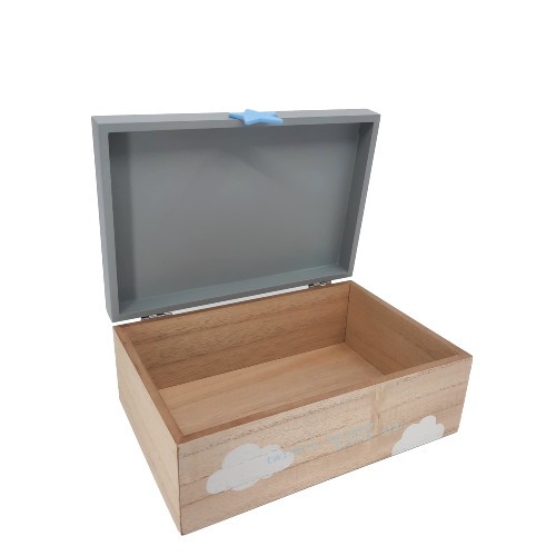 Ξύλινο κουτί με αστέρια 22x15x8.5cm