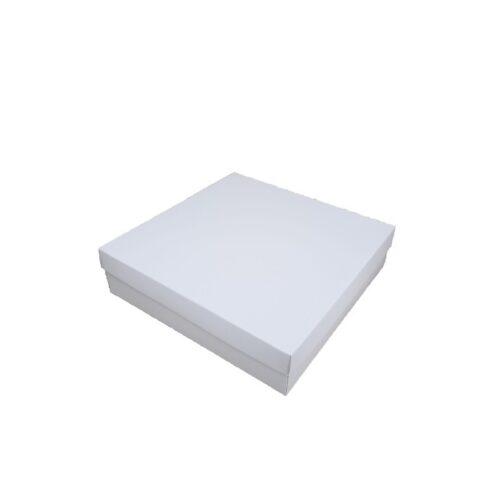 Χάρτινα κουτιά λευκά 17x17x4cm 24τμχ
