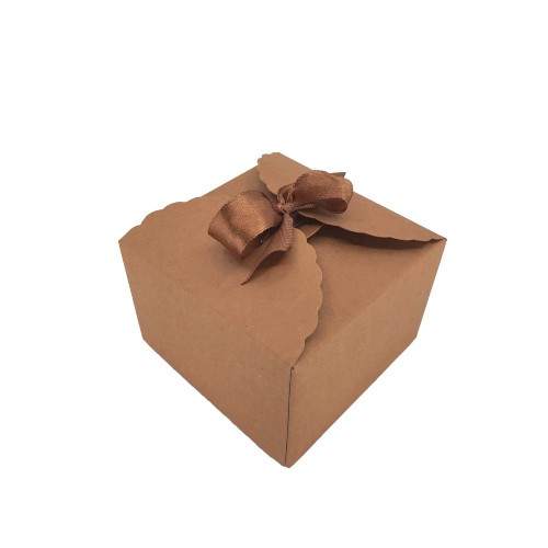 Κουτί χάρτινο κραφτ με κορδέλα