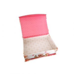 Κουτί χάρτινο με μαγνήτη "Pink" 24x17.5x7.5cm