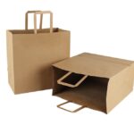 Τσάντα χάρτινη φαγητού κραφτ 32x20x28cm 250τμχ