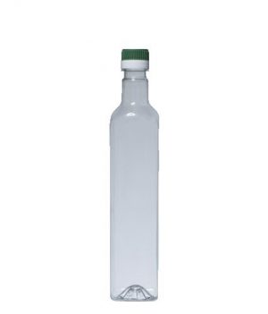 Πλαστικό μπουκάλι τετράγωνο 500ml