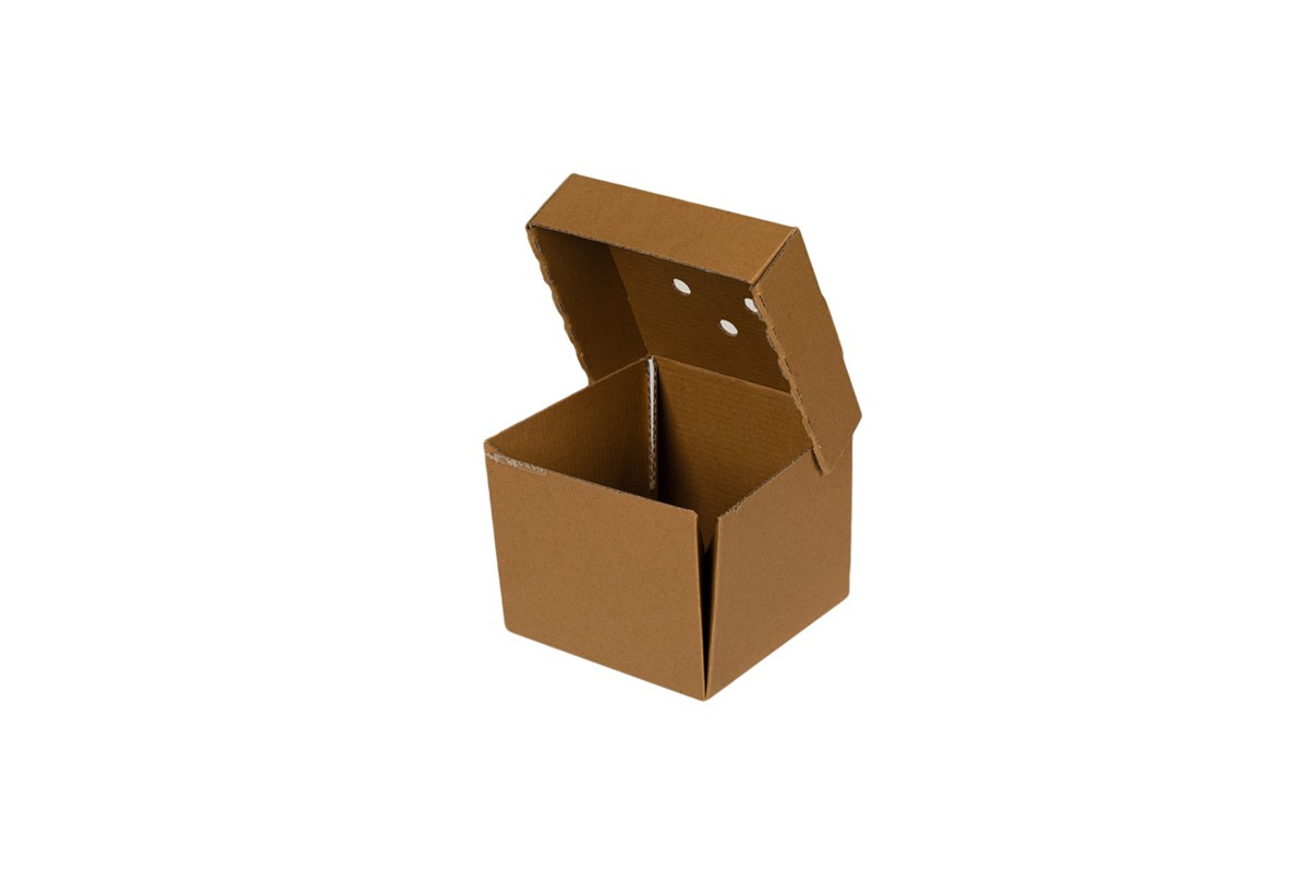 Κουτί μεταφοράς κραφτ, αναδιπλούμενο. Διάσταση: 12x12x10cm Συσκευασία: 10 τεμάχια