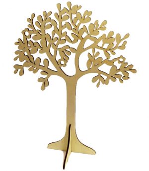 Ξύλινο διακοσμητικό δέντρο "ελιά" 44x33cm
