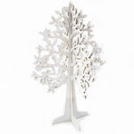 Wooden decorative tree white 44x30cm