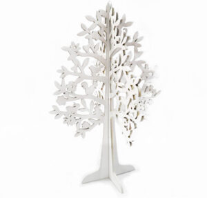 Wooden decorative tree. Color: white Dimension: 44x30cm