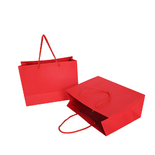 Red paper bag 12pcs | Siganos Pack