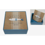 Ξύλινο κουτί διακόσμησης Ψαράκι 20x20x8cm