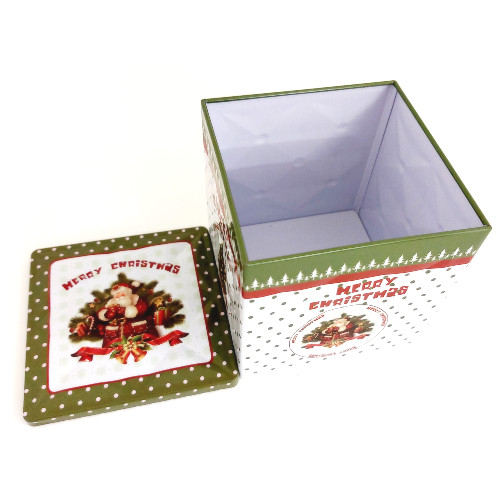Metallic Box “Merry Christmas” 9x9x9cm