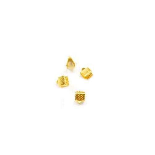 Μεταλλικό στοπάκι χρυσό 6mm 100τμχ