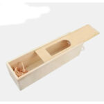 Wooden Box 34x10x10cm 1 Bottle with window (D-96) - Image 3