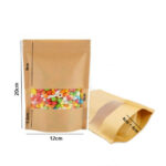 Doypack pouches 12x20cm with ΡΡ window 50pcs