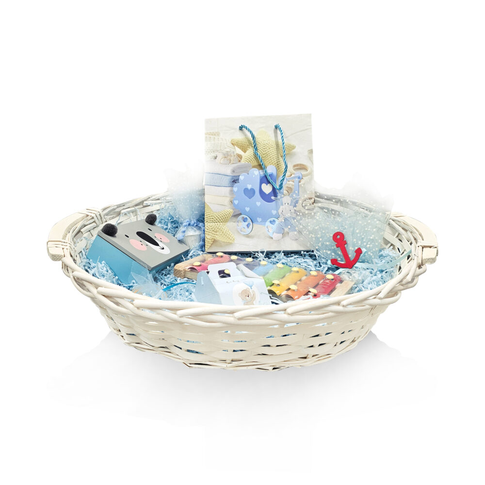 Round basket Φ50x12cm (6087) - Image 1