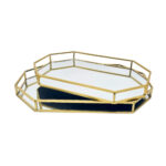 Metallic Octagon Tray (A-85)