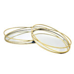 Metallic Oval Tray (A-86)