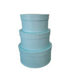 Round Light Blue Gift Box (A-110) - Image 2