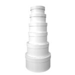 Κουτί Δώρου Στρογγυλό Λευκό (A-109-110) - Image 2