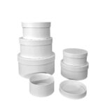 Κουτί Δώρου Στρογγυλό Λευκό (A-109-110)