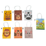 Τσάντα Χάρτινη Ζωάκια 21x11x27cm 12τμχ - Image 2