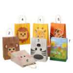 Τσάντα Χάρτινη Ζωάκια 21x11x27cm 12τμχ