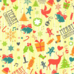 Paper Roll Ecru Christmas Designs 70cmx100M - Image 3